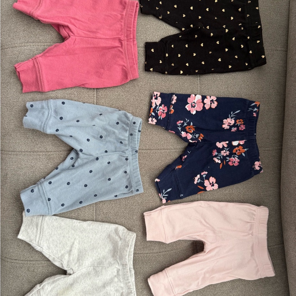 Gerber Kids Leggings Set - Pink, Black, Blue, Gray
